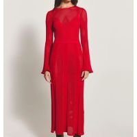 Vestido Tricot Renata - Vermelho Cereja