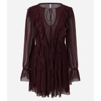 Vestido em Tule com Babados e Amarração G