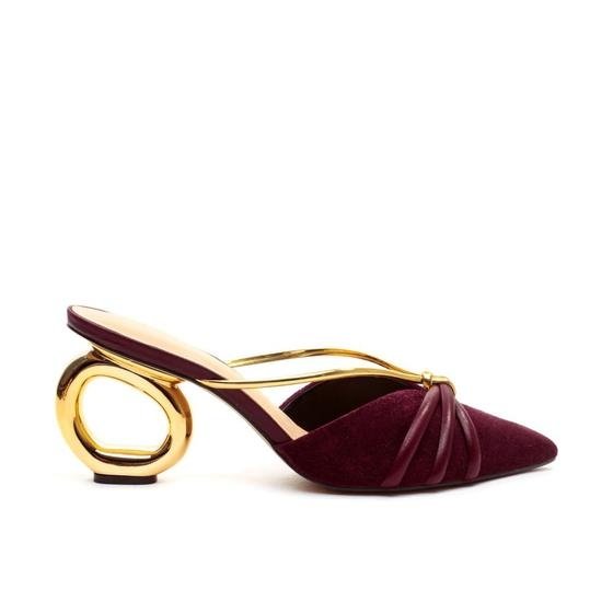 Mule Couro BordÔ Salto MÉdio Vazado Cecconello 2271001-6