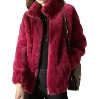 Casaco de Pele Sintética Feminino Plus Size - Quentinho para Outono/Inverno