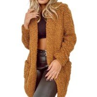 Casaco ted caramelo sobretudo blusa de frio feminina - Rays moda