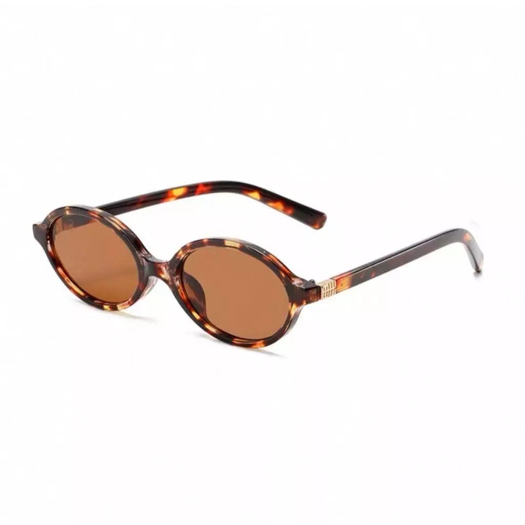 Óculos de Sol de oval com Sensação de Alta Qualidade