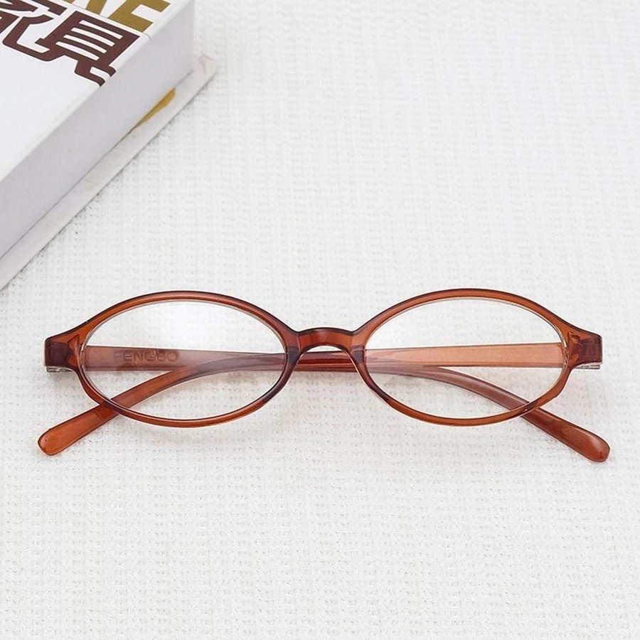 SOMEDAYZL0M Óculos Pequenos De Armação Oval , Planos Para PC Redonda , Esti