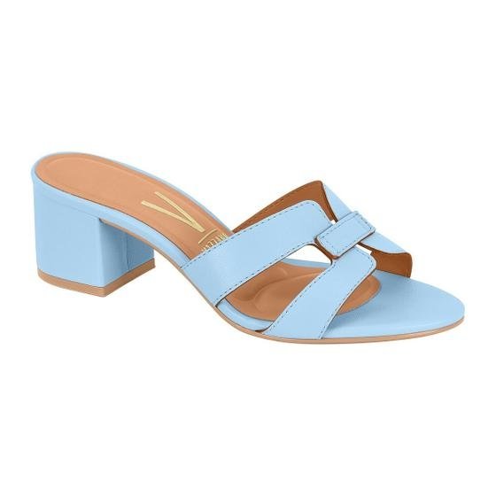 Tamanco Feminino Mule Vizzano Salto Baixo Bloco H Tiras