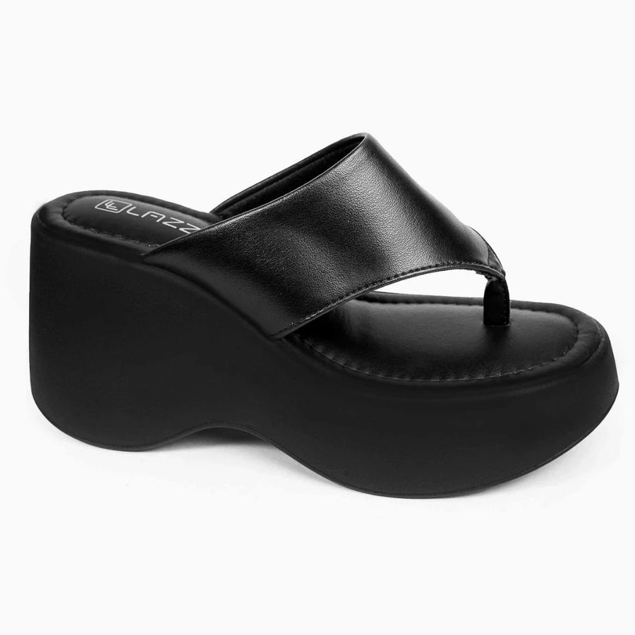 Tamanco Feminino Salto Anabela Plataforma Alto Confortável