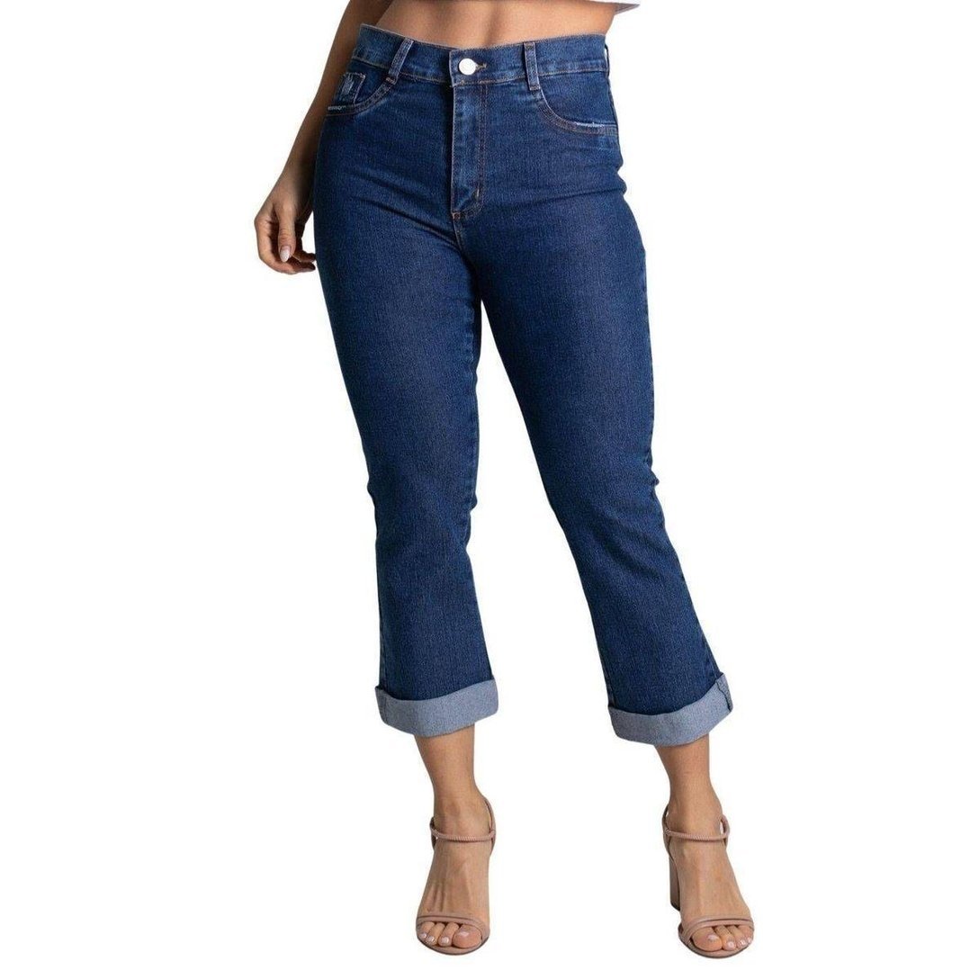 Calça Jeans Sawary Cropped - 278821 - IND. 44 - Azul