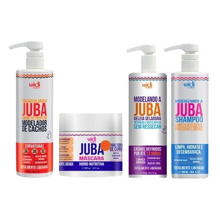 Widi Care Juba Kit - Creme de Pentear + Máscara + Geléia + Shampoo Kit