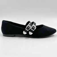 Sapatilha Moleca Fechada em Camurça Feminina