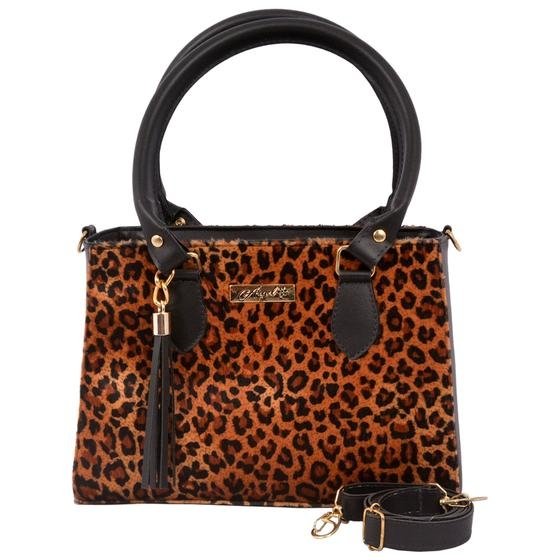 Bolsa Feminina Estampa Animal Onça - Aryel