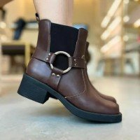 Bota Coturno Biker Marrom Aurora - MIRVIE