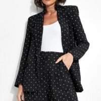 Farm - Blazer Alfaiataria Poá Preto