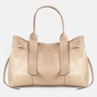 Bolsa Bianca com forro em Couro Bege