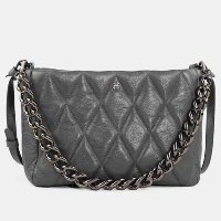 Bolsa Helô M em Couro Cimento