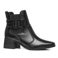 Bota Pegada Feminina Em Couro 282351 - Preto