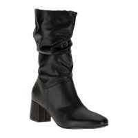 Bota Beira Rio Cano Médio Salto Bloco Feminina