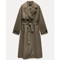 TRENCH COMPRIDO COM CINTO