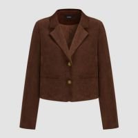 Suede Notched Collar Jacket
