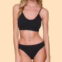 Top Intimates + Calcinha Panty Preto