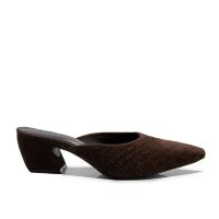 Mule Unique Marrom Salto Bloco