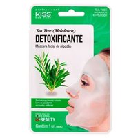 Máscara Facial Kiss NY - Máscara Facial de Algodão Tea Tree 1Un
