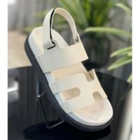 Sandália Papete Feminina Brilho Flat Mavi - Off White