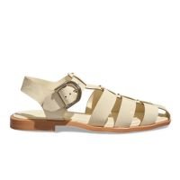 Sandália Fisherman Verniz Glossy Off White