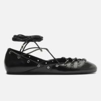 Sapatilha Ballerina Preta Amarração