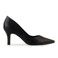 Sapato Scarpin Bebecê Feminino Bico Salto Fino Confort Preto