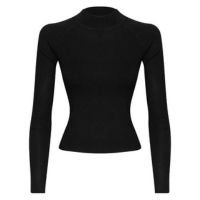 TRICOT FEMININO AJUSTADO GOLA ALTA
