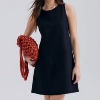 Vestido Curto Em Viscose Hering - Preto