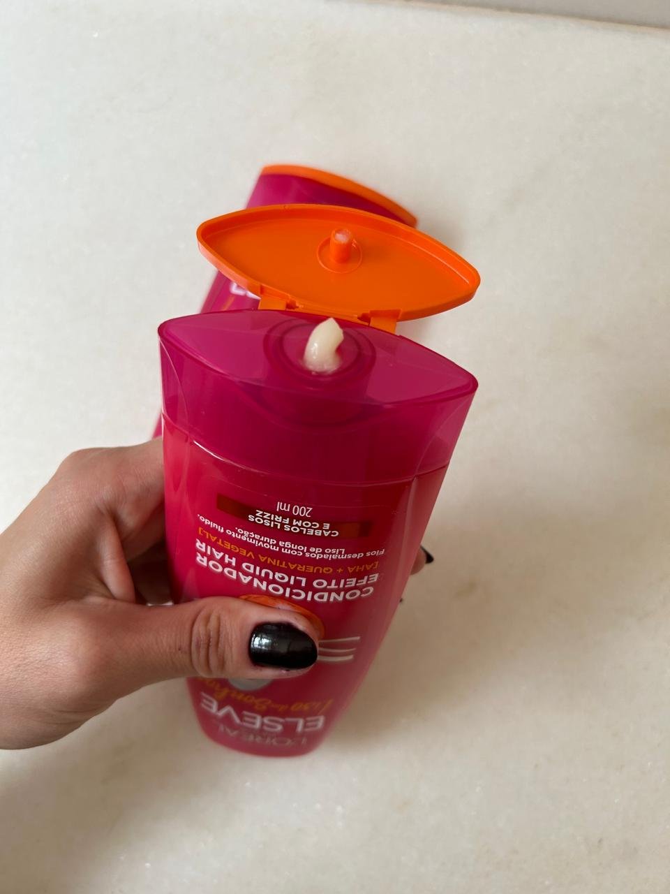 condicionador linha liso dos sonhos de elseve