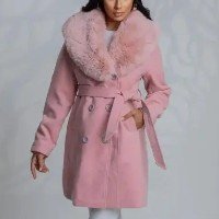 Casaco Lã Batida Sobretudo Parka Feminino Longo Estilosa - RANNOUSH MODA