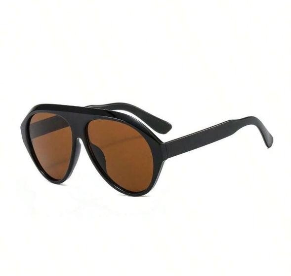 Óculos Aviador Lente Marrom Moda Blogueira Estilo Tendência - Envelope de A