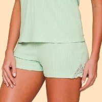 Short Doll Essenziale + Pantufa Slider Feminina Green