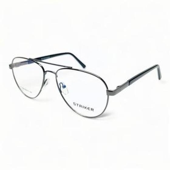 Armação De Óculos Aviador Para Grau Feminino / Masculino Striker MT1010 - B