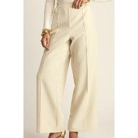 CALÇA PREGAS BRANCA - Creme