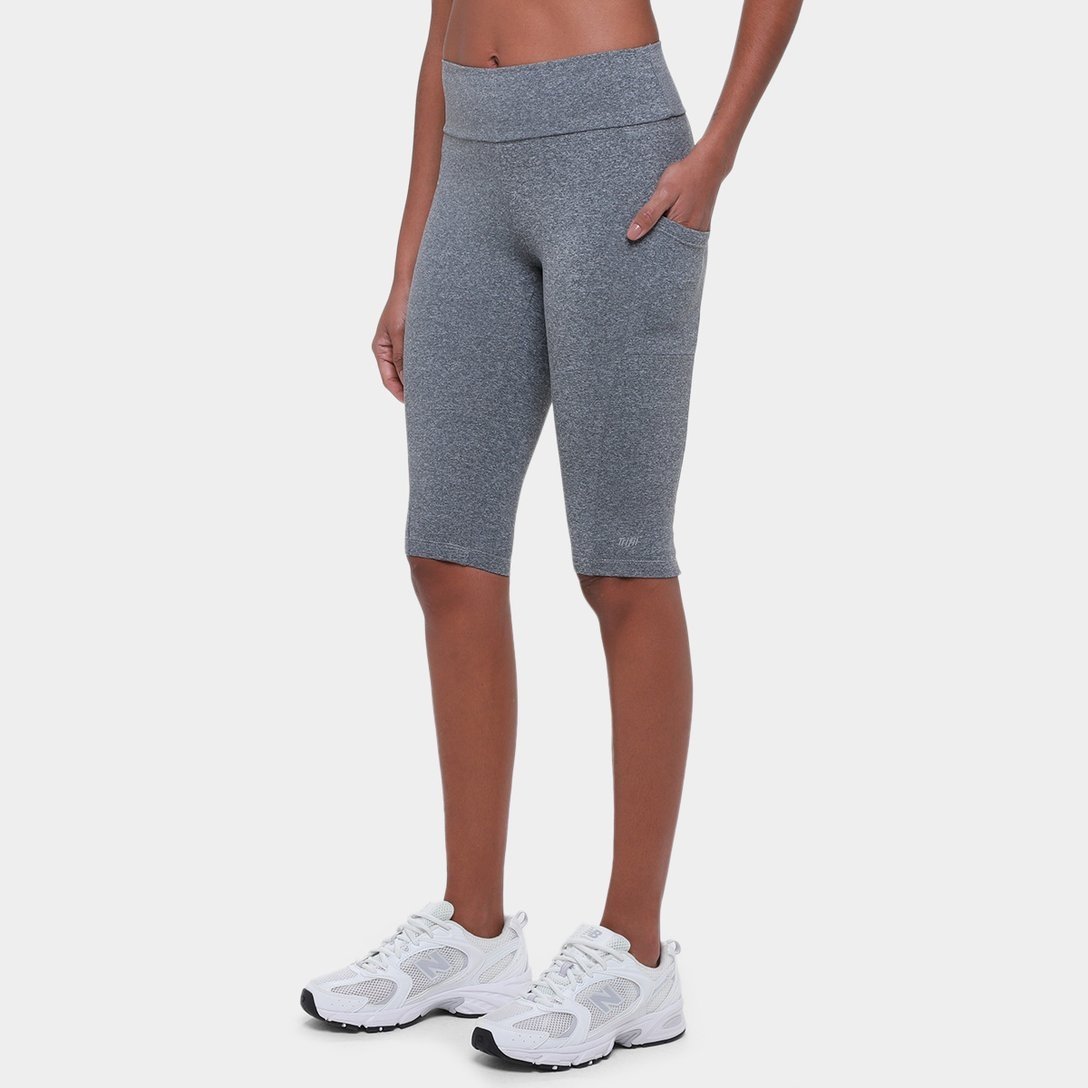 Calça Legging Trifil Capri Bolso Feminina - Cinza