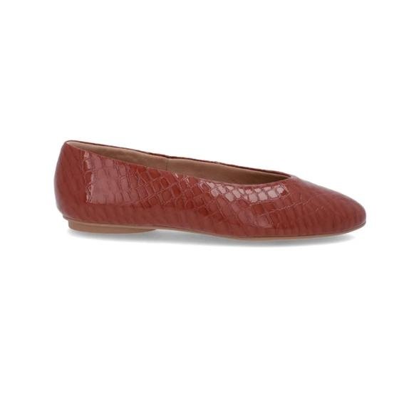 Sapatilha Nº35 Couro Terracota Usaflex Feminina