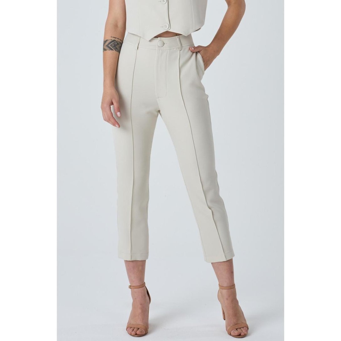 Calça PKS Alfaiataria Bege-GG - Bege