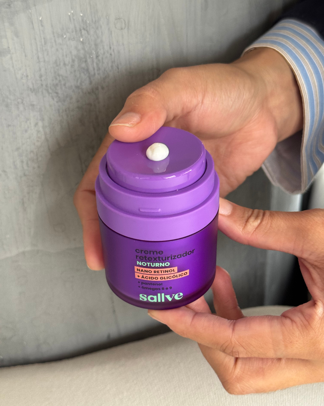 creme retexturizador noturno da sallve