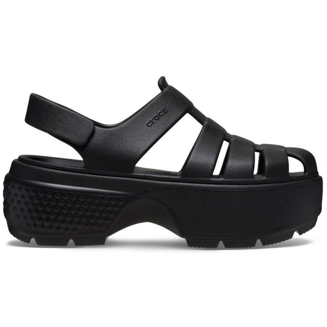 Sandália Crocs Stomp Fisherman Sandal Black - Preto