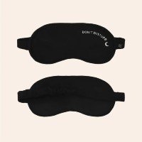 Máscara de Dormir Don\'t Disturb com Bordado Temático e Toque Aveludado