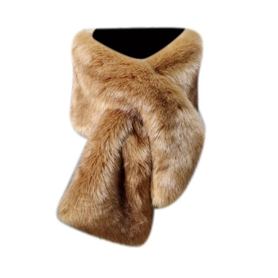 Cachecol De Noiva Longo De Inverno Tipo , Babador De Esqui Com Estola Longa