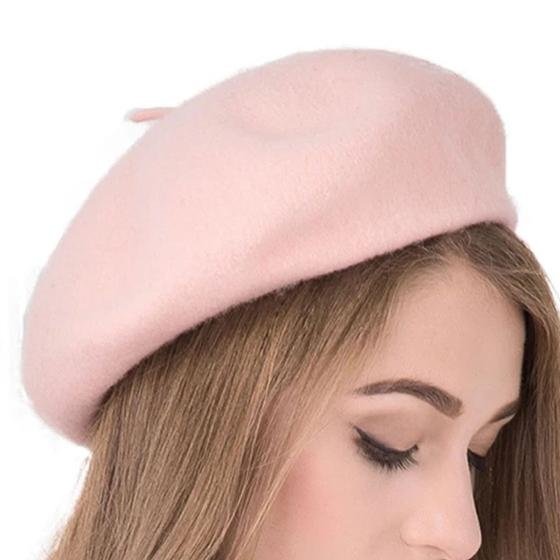 Boina Francesa Feltro Inverno Gorro Ajustável Várias Cores - Vitrine Versát