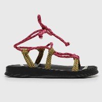 Rasteira Flatform Moleca Amarração Preta