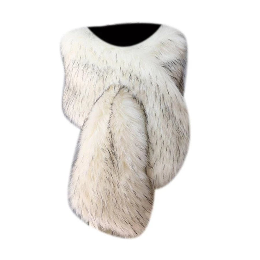 Cachecol De Noiva Longo De Inverno Tipo , Babador De Esqui Com Estola Longa