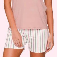 Pijama Feminino Curto Marbella + Pantufa Slider Feminina