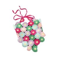 Faixa De Cabelo Elástica De Crochê Triangular