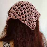 Bandana feita em crochê
