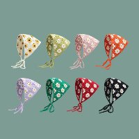 Moda Boêmia Tricô Bandana Impressão Elástico